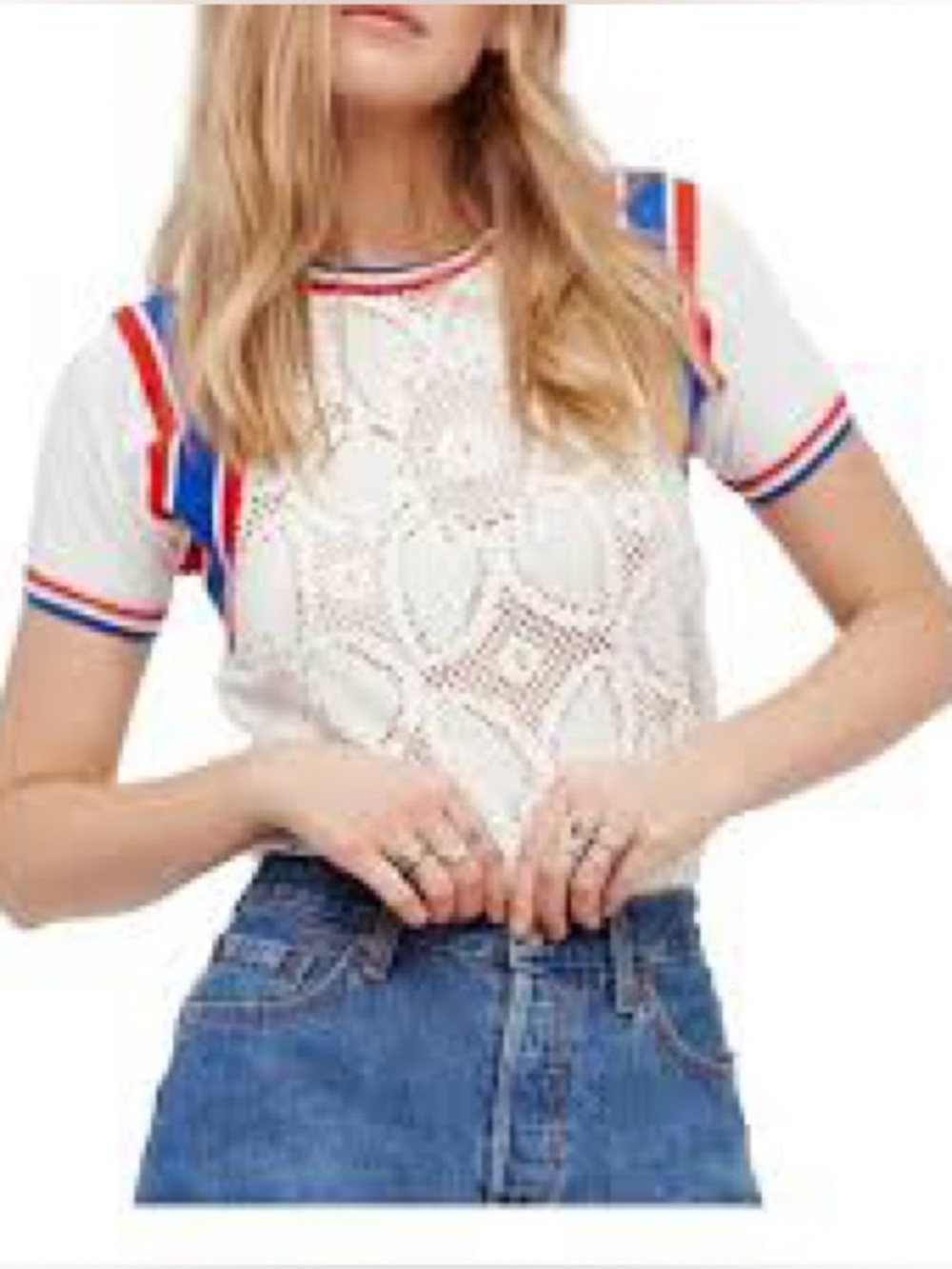 We The Free Top Retro Lace Pullover Free People